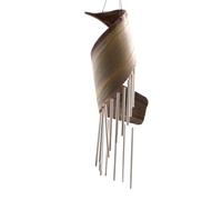 Serenityy Aw Dropship Uk Coconut Leaf Wind Chimes - Natural, Compact 400G Tropical Décor