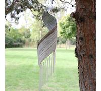 Serenityy Aw Dropship Uk Coconut Leaf Wind Chimes - Whitewash, Lightweight Handcrafted Tropical Décor