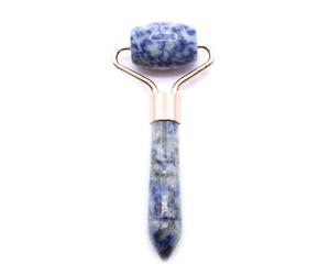 Serenityy Aw Dropship Uk Gemstone Mini Roller - Sodalite, Compact Face Roller For Targeted Facial Massage