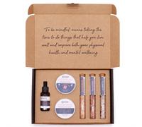 Serenityy Aw Dropship Uk Serenity Essential Self-Care Kit - Strawberry Scrub, Body Cream, Bath Salts & Vitamin C Serum.