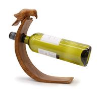 Serenityy Balance Wine Holders - Bird Balance Bottle Holder In Yellow, Gloss Finish, Holds One Bottle.