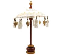 Serenityy Bali Canvas Parasol - Natural, 40cm in Natural | Size: 40 cm Serenityy Natural 40 cm