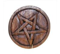 Serenityy Bali Magic Box - Pentagon Sheesham Wooden Puzzle Box, Handcrafted In Bali, Hidden Compartment, Individually Wrapped