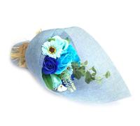 Ancient Wisdom Standing Soap Flower Bouquet - Blue