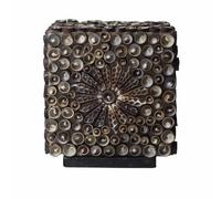 Serenityy Boho Sea Shell Lamp - Chocolate Twist Square - 15Cm