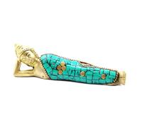 Serenityy Brass Buddha Figure Reclining Pose 10Cm - Compact Decorative Metal Statue