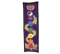 Serenityy Chakra Drop Banner - Dragon 175 X 53 Cm, Handcrafted Bali Wax Batik Wall Hanging