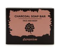 Serenityy Charcoal Soap 85G - Geranium Essential Oil, Argan & Hempseed Oils, Shea Butter