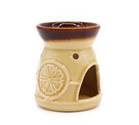 Serenityy Classic Spa Burner Cream Ceramic Oil Burner For Essential Oils And Wax Melts, Gloss Finish, Single Pack
