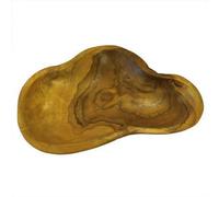 Serenityy Classic Teak Root Bowl, Approx. 27 Cm, Hand-Carved Natural Wood Finish.