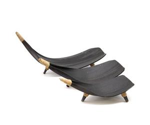 Serenityy Coconut Leaf Fruit Bowl Set - Chocolate