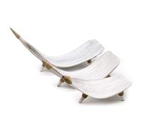 Serenityy Coconut Leaf Fruit Bowl Set - Whitewash