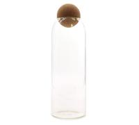 Serenityy Cottage Cork-Ball Glass Jar - Clear 25Cm - Vintage Decorative Storage Jar.