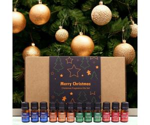 Serenityy Festive Delights Fragrance Set - 12 X 5Ml Holiday Scents, Made In Uk