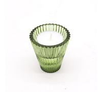 Serenityy Flip Dinner Candle And Tealight Holder In Garden Jade, Glass, 1 Pack