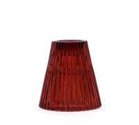 Serenityy Flip Dinner Candle And Tealight Holder - Vampire Red, Brushed Glass, 114G