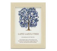 Serenityy Gemstone Picture Tree Of Life With Genuine Lapis Lazuli Chips, Small Framed Artwork 20 X 14.7 X 1 Cm