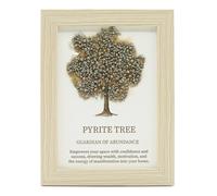 Serenityy Gemstone Picture - Tree of Life with Pyrite - 20 x 14.7 x 1 cm in Gold | Size: W21 cm x H30 cm Serenityy Gold W21 cm x H30 cm