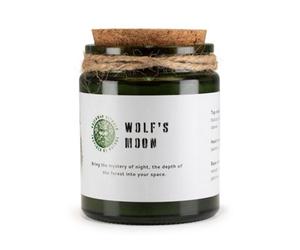 Serenityy Greenman Rituals Woodwick Soy Candle - Wolf's Moon, Deep Green 150 G, 26H Burn