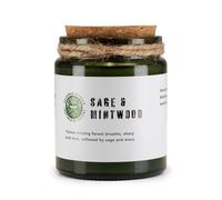 Serenityy Greenman Woodwick Soy Candle - Sage & Mintwood in Dark Green | Size: 0.5m x 1m Serenityy Dark Green 0.5m x 1m