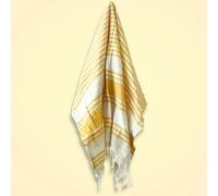 Serenityy Hamman Spa Towel Sunrise Yellow Striped 90X170Cm Premium Polycotton