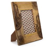 Serenityy Hansa Large Mango Wood Picture Frame For 13X18Cm Photo, 28X23X2Cm, Black