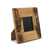 Serenityy Hansa Small Mango Wood Picture Frame For 10X10Cm Photos, 20X20X2Cm - Black