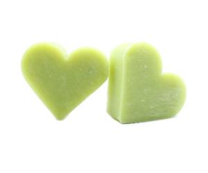 Serenityy Heart Guest Soap 10-Pack - Green Tea Fragrance, Heart-Shaped, 20G Each, 45 X 40 mm.
