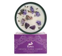 Serenityy Hop Hare Crystal Magic Flower Candle - The Moon, Lavender Hills Fragrance, Amethyst And Lavender, 330 G