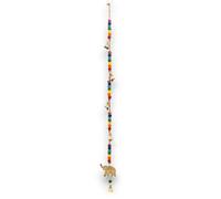 Serenityy Indian Chimes Brass Elephant With Chakra Beads String Bells 53Cm - Multicolour.