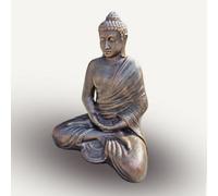 Serenityy Large Antique Gold Thai Buddha Statue 0.96M, 19Kg, Bronze-Effect Finish.