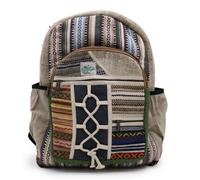 Serenityy Large Backpack Rope & Pockets Style - Pure Hemp And Cotton, Lightweight 450G.