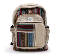 Serenityy Large Backpack Straight Zips Style - Pure Hemp And Cotton, 450 G