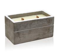 Serenityy Large Concrete Wooden Wick Candle 850G - Spiced South Sea Lime - Natural Finish