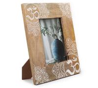 Serenityy Large Mango Wood Picture Frame For 13X18Cm Photo, 28X23X2Cm - Mandala White
