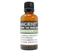 Serenityy Lavender Organic Essential Oil 50Ml - Organic Lavandula Angustifolia, Steam Distilled, Origin France