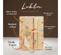 Serenityy Lokta And Mixed Colour Cotton Mini Notebook 12 X 8 Cm 40 Leaves