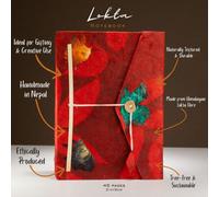 Serenityy Lokta Bold Floral Notebook - 45 Leaves, Handcrafted