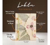 Serenityy Lokta Bougainvillea Notebook - Medium 15 X 12 Cm - 45 Leaves (90 Pages)