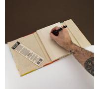 Serenityy Lokta Colorful Leafs Notebook - A5, 90 Pages, Handcrafted