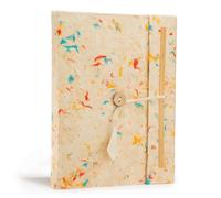 Serenityy Lokta Handmade Cotton Notebook - 45 Leaves (90 Pages) With Bookmark