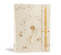 Serenityy Lokta Mixed Flowers Notebook - Large A5 21X15Cm - 45 Leaves (90 Pages) - Includes Bookmark And Fabric Tie