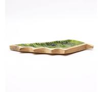 Serenityy Lost in the Forrest Enamel Leaf Wooden Bowl 33cm in Emerald | Size: 1 Pack Serenityy Emerald 1 Pack