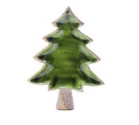 Serenityy Lost In The Forrest Enamel Tree Wooden Bowl, Mango Wood Decorative Bowl 25Cm X 19Cm