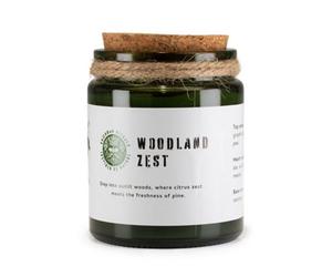 Serenityy Luxury Woodland Zest Soy Wax Candle 150G - Woodwick, 26H Burn Time, Hand Poured