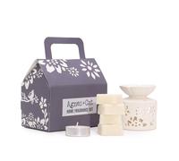 Serenityy Moroccan Glow Fragrance Gift Set - Wax Melts & Ceramic Burner in White | Size: 0.5m x 1m Serenityy White 0.5m x 1m