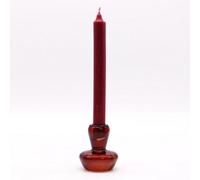 Serenityy Mushroom Flip Dinner Candle And Tealight Holder, Vampire Red, Glass, 191G