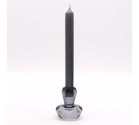 Serenityy Mushroom Flip Dinner Candle Tealight Holder Midnight Grey - Glass, 190G
