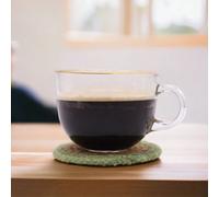 Serenityy Natural Coaster - Jute & Cotton 10Cm Set Of 4 - Olive Border