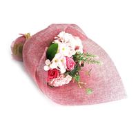 Serenity y Pink Standing Soap Flower Bouquet - Gift-Ready Serenity Pink